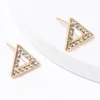 Studörhängen ESSFF Simple Triangle Cubic Zirconia for Women Women Piercing Earring Gifts OL Style Jewelry