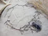 Pendanthalsband Enchanted Forest Branch Elf Natural Quartz Halsband Häxa Pagan Gift Healing Crystal Alternativ Gothic Jewelry