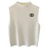 designer Women's Knits & Tees 2PIECE channnel Womens sleeveless undershirt fitted vest Spring and summer sweaters s m L