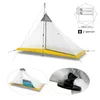 Tendas e abrigos tenda ultraleve 24 pessoas ao ar livre 40d nylon silicone revestido com rodl pirâmide grande tenda larga respirável 34 tenda interna J230223