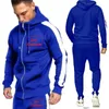 Mens Tracksuits Autumn Winter Design Men Ställer in enkla anpassade grafiska Casual Tracksuit Fashion Diy Print Sports Fitness Clothing 230223