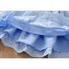 Mädchen Kleider Humor Bär Mädchen Spitze Kleid Sommer Kinder Kleidung Slip Kleid Rock aushöhlen Prinzessin Tutu Party Kleidung Z0223