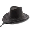 Bérets Rétro Cowboy Chapeau Cowgirl Cap Western Style Cool Hommes Patch Conception En Plein Air Équitation 56-58cm Haute Qualité NZ0036Bérets Oliv22