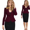 Kvinnors kostymer blazrar vår eleganta blazers feminino kvinnor långärmad casual blazer notched krage kappa korta jackor kvinnliga ytterkläder r899 230223