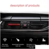 Luftfilter Freshener Fashion Car Outlet per vent i konditioneringsklippmagneten Diffusor Solid Drop Delivery Mobiles Motorcyklar PA DHSJW