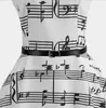 Casual Dresses Women Vintage Plus Size Music Notes Print A Line Dress Sleeveless Retro Swing Party Robe Femme Summer Vestidos