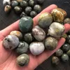 Decorative Figurines Natural Ocean Jasper Tumbled Stones For Wicca Reiki Healing Crystals Polished Energy Chakra Stone Ornament