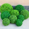 Decorative Flowers Home Wedding Party El Front Porch Potted Plant Decoration Artificial Ball Round Boxwood Hanging Indoor Outdoor