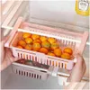 Pendurar cestas refrigeradoras de armazenamento telesc￳pico entrega de gota de garden homekee organiza￧￣o housekee kitchen dh7sg