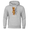 Erkek Hoodies Sweatshirts Komik Oyuncak Ayı Robot Robot Hoodie Robotik Ayı Kıyafet Günlük Kapüşonlu Erkekler Moda Sweatshirts Polar büyük boy gevşek sokak kıyafetleri 230223