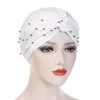 Beanies Beanie/Skull Caps European And American Style Turban Cap Baotou Muslim Beaded Hats For Women FashionBeanie/Skull