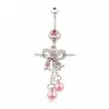 Navel Bell -knop Ringen D0050 Bowknot Belly Ring Mix kleuren Drop levering sieraden body dhgarden dhfvy