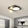 Plafondlampen creatief led licht oppervlakte montage rechthoekige vierkant moderne glazen kogel paneel lamp voor eetkamer slaapkamer lobby