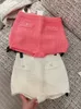 Shorts pour femmes Travail lourd Slim Tricoté Femmes Français Niche Printemps Petit vent parfumé Cent avec un pantalon droit Casual 230222