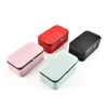 Jewelry Pouches Box Portable With Makeup Mirror Earrings Grids Storage Travel Case Ring Bracelets Earring Necklace Holder