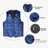 Gilet da uomo Gilet da uomo Cravatta Set da sposa classico Paisley Abito da smoking Paisley in oro nero Gilet Abito formale Gilet da uomo Gilet senza maniche DiBanGu 230222