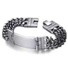 Link Chain Fashion Men's 316L Stainless Steel Bracelet Gold Men's Scripture Cross Metal Bracelet Bangle Bracelet Jewelry G230222
