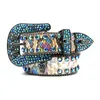 Designer BB Belt Simon Burts für Männer Frauen glänzender Diamantgürtel schwarz auf schwarz blau weiß mehrfarbig mit Bling -Strass -Steinen als Geschenkbund Fabrik Großhandel