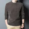 Pulls pour hommes 2023 Automne et hiver Boutique Pull Pull Lâche Fond Col Rond Plus Velours Épais Chenille Chaud