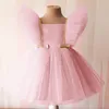 Robes de fille Robes d'été en dentelle de princesse pour enfants Robe d'anniversaire de 15 ans Fleurs Filles Robe Costume de fête d'anniversaire pour enfants Robe pour bébé 230223