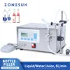 ZONESUN Semi Automatic Bottle Filling Machine Liquid Water Juice Drinks Olive Oil Magnetic Pump Jar Packaging Production ZS-MPZ1