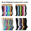 5 st strumpor Hosiery 678 Par Drop Shipping Compression Socks Women Men Sport Socks For Edem Diabetes Varicose Venes Socks Running Cycling Socks Z0221