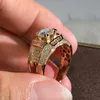 18K GOLD DAIMOND RING MENS RINGS RINGS RINGS BRINCESS ENIGANTER RINGS for Womens Ladies Fashion Jewelry