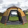 Tents and Shelters 58 People Fully Automatic Camping Tent Portable Outdoor Waterproof Tent Windproof PopUp Large Family Travel Instant Setup Tent J230223