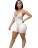 Designer Solid Backless Short Kobiety Jumps 2023 Bandage Chude Y2K Playsuits White Pit Stref Seksowne Body 9325