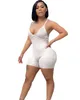 concepteur Solide Dos Nu Court Femmes Combinaisons 2023 Bandage Maigre Y2K Combishorts Blanc Pit Strip Sexy Body 9325