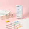 12pcs/set DM -906 모든 뇌출 압박 학생의 한국어 버전의 밝은 색 0.5mm 젤 펜 귀여운 문구 카와이