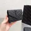 CASSANDRE MATELASSE COMPACT TRI FOLD WALLET IN QUILTED LAMBSKIN women wallet men pures luxury designer wallet with box