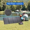 Mochila Solar Charger de painel solar dobrável de 100w com saída de 18V DC para gerador solar portátil com USB-A USB-C QC 3.0 para acampamento ao ar livre Van RV Trip