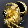 Madox Slow Jigging Reel PE6 # - 400 m Max Drag 35 kg 11BB Drum Alarm Full Metal Alloy Deep -Sea Fishing Trolling Baitcasting Reels