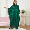 Abbigliamento etnico Taglie forti Abiti con nappe per le donne Tacchino africano Boubou Africain Femme Moda musulmana Abayas Dubai Dashiki Stampa Maxi Robe