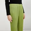 Women's Pants s Spring Summer Autumn Women Casual Elegant Ladies Miyake Designer Loose Straight Pleated High Waist Trousers In Stock 4001 230222