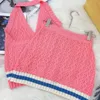 Two Piece Dress designer Chan 2023 new summer Women's Sets fashion vest top short skirt womens top-grade knitting sexy suit birthday Mother's Day gift