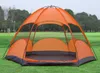 Tenten en schuilplaatsen Outdoor Waterdichte draagbare 58 Persoon 2 Laag 1 Deur Antisun Anti -insect Winddichte Grote Space Shade 6side Camping Wandel Tent J230223