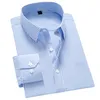 Koszulki sukienki męskiej 2023 Business Men's Pasped z długimi rękawem koszula Specja Profesjonalna forma