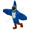 Blue Eagle Maskottchen Kostüm Halloween Weihnachten Fancy Party Kleid Cartoon Charakter Outfit Anzug Karneval Unisex Erwachsene Outfit