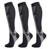 5PC Chaussettes Bonneterie 3 Paires Brothock Chaussettes de Compression pour Femmes Hommes 2030 mmHg Confortable Athlétique Nylon Médical Bas d'allaitement Sport Course Z0221