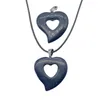 Hänge halsband stil 3 st/parti natursten kristall agater jade älskar helande reiki semi-ädelt hjärta personligt rep halsband