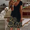 Casual Dresses Women Dress Sleeveless Suspender Floral Print Smart For Senior Picture Womens Sheer