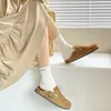 المصمم بالنعال الفاخرة بيركينستوكس صندل Sangpo boken أحذية Baotou Leather Half Slippers Women's Autumn Wear Muller Soled Cork VZV8