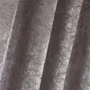 Vorhang 1PC Eisblume Fleece Muster Blackout Microgroove Schattierungsvorhänge für Schlafzimmer Wohnzimmer Esszimmer 8JL833