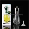 Cooking Utensils Stainless Steel Oil Spray Bottle Press Oilbottle Barbecue Oilspray Glass Sprays Drop Delivery Home Garden Kitchen D Dhqd0