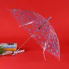 Haut de gamme Transparent Dot Umbrella Gift Advertising Transparent Umbrella Long Handle