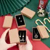 Smycken lådor pandahall kartong smyckesuppsättning låd för ringhalsband rektangel tan 8x5x3cm svart 9x7x3mm vit 7x7x3mm 9x9x3mm 18 st 24 st 2302222