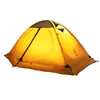 テントとシェルターヒルマン2人2人のアルミニウムポール二重層雪スカート付き防水防水防止キャンプキャンプキャンプ