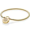 Chaîne à maillons livraison gratuite Bracelet brillant avec cadenas Signature ajustement Original charme pour les femmes bijoux à bricoler soi-même G230222